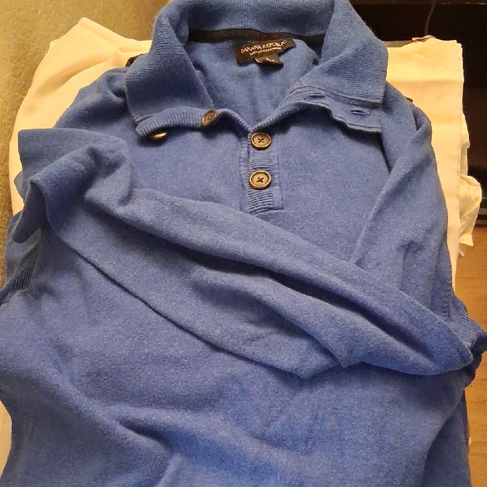 Banana Republic Blue Cardigan Sweater
